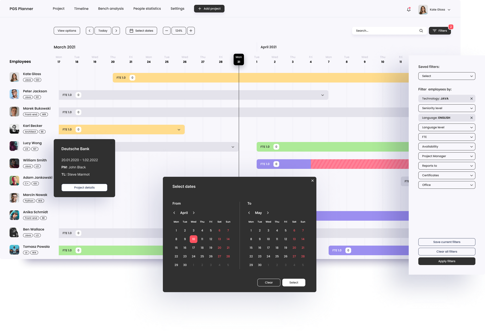 PGS Planner